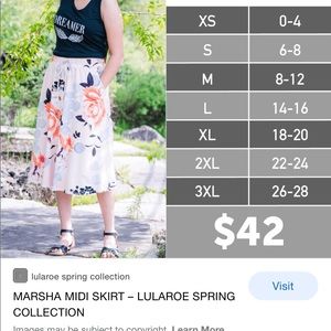 LuLaRoe Skirts - LulaRoe Marsha skirt LuLaRoe Skirts - LulaRoe Marsha skirt